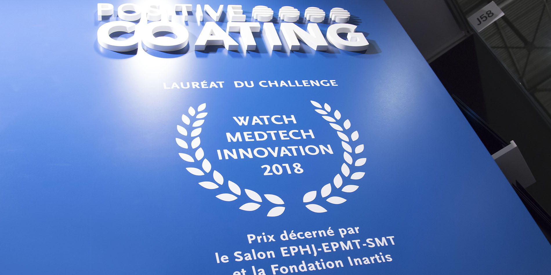 Positive Coating - Vitrine EPHJ 2018 - B12communication, communication et graphisme