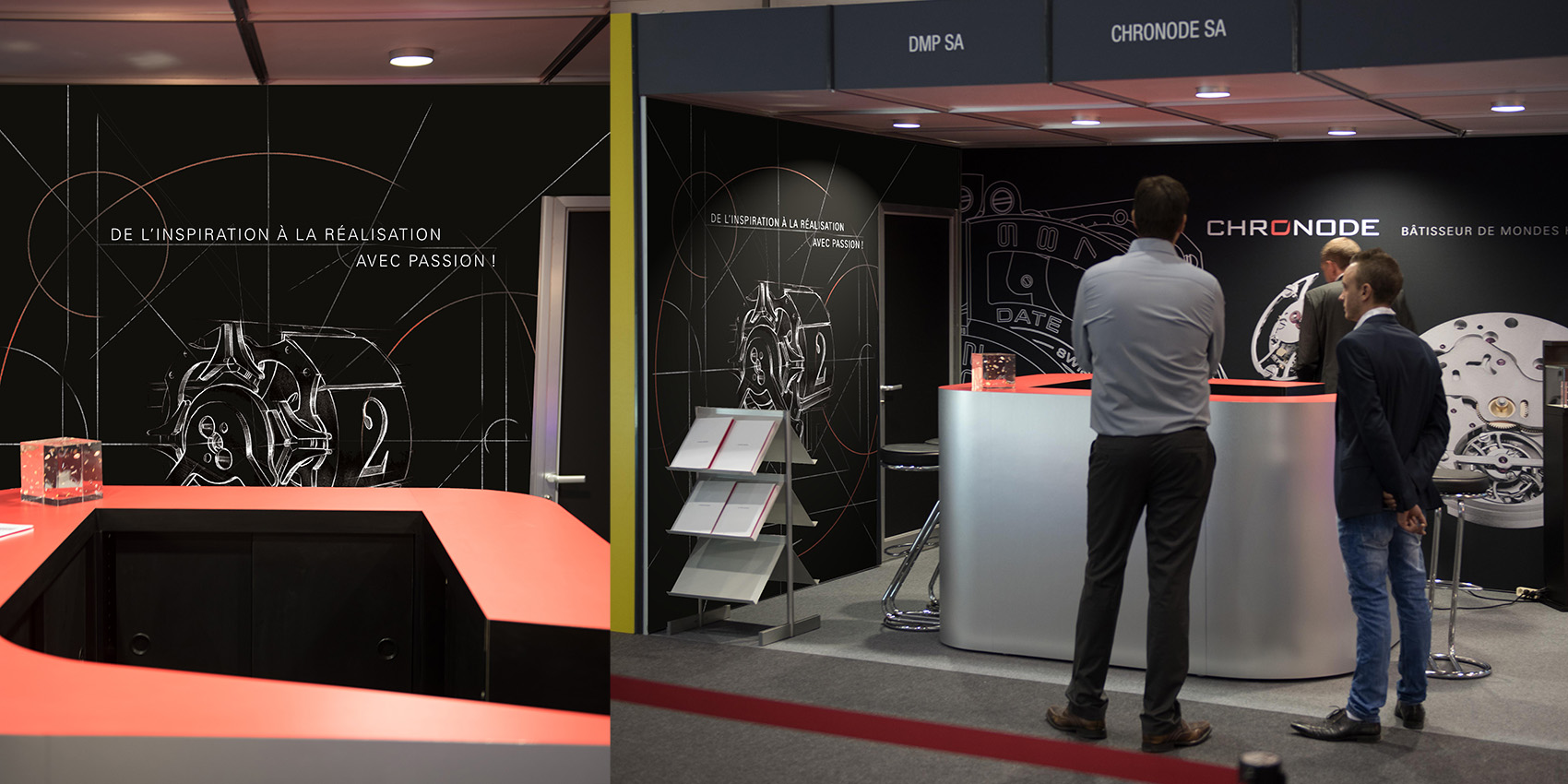 Chronode - toile pour stand - B12communication, communication et graphisme
