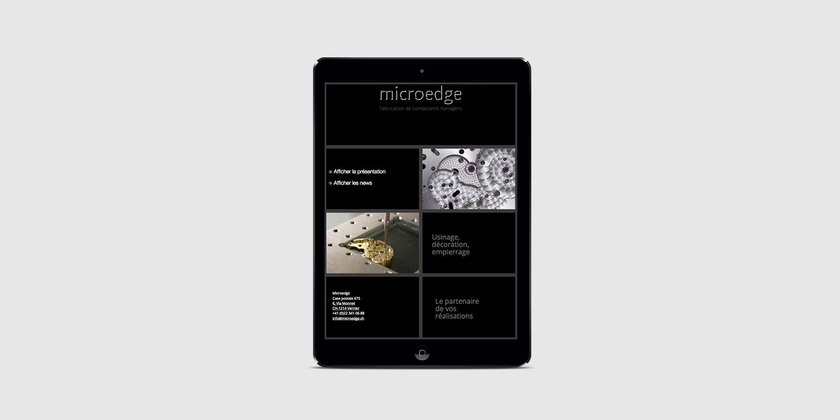 Microedge - Webdesign - B12communication, communication et graphisme